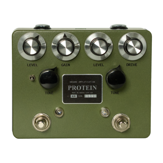 BROWNE AMPLIFICATION PROTEIN DUAL OVERDRIVE V4 - GREEN BROWNE AMPLIFICATION PROTEIN DUAL OVERDRIVE V4 - GREEN