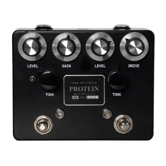 BROWNE AMPLIFICATION PROTEIN DUAL OVERDRIVE V4 - BLACK BROWNE AMPLIFICATION PROTEIN DUAL OVERDRIVE V4 - BLACK