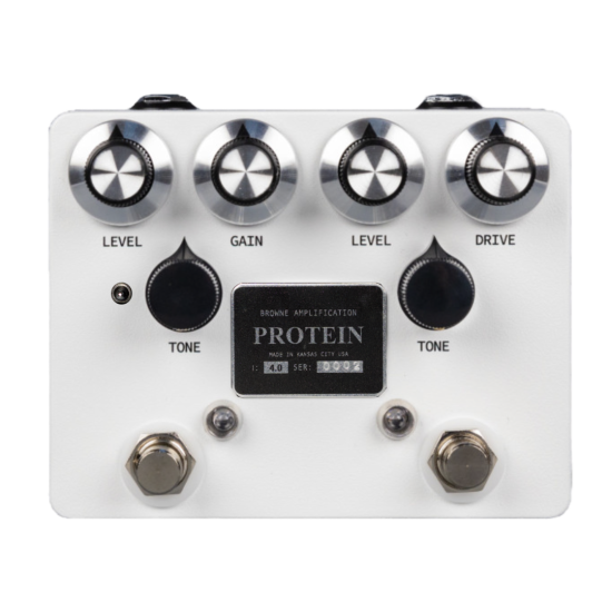 BROWNE AMPLIFICATION PROTEIN DUAL OVERDRIVE V4 - WHITE BROWNE AMPLIFICATION PROTEIN DUAL OVERDRIVE V4 - WHITE