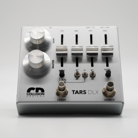 Collision Devices - TARS DLX - DUAL DISTORTION / FUZZ - ANALOG RESONANT LP&HP FILTERS Collision Devices - TARS DLX - DUAL DISTORTION / FUZZ - ANALOG RESONANT LP&HP FILTERS