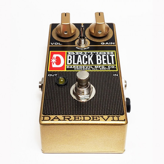 Daredevil Pedals British Black Belt Gold - Mini Amp Style Pedal