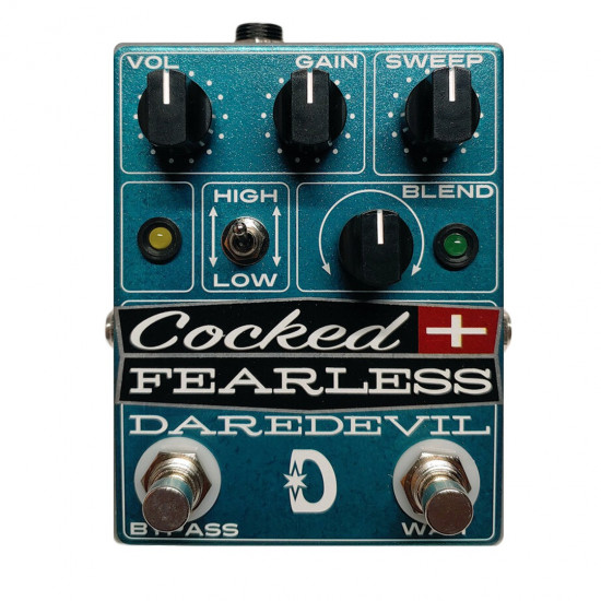 Daredevil Pedals Cocked & Fearless - Fixed Wah & Distortion Pedal
