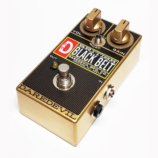 Daredevil Pedals British Black Belt Gold - Mini Amp Style Pedal