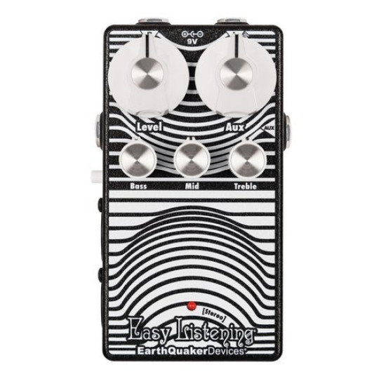 EarthQuaker Devices - Easy Listening Stereo - Analog Amp Simulator Pedal - Black