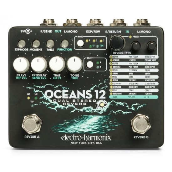 Electro-Harmonix - OCEANS 12 - Dual Stereo Reverb