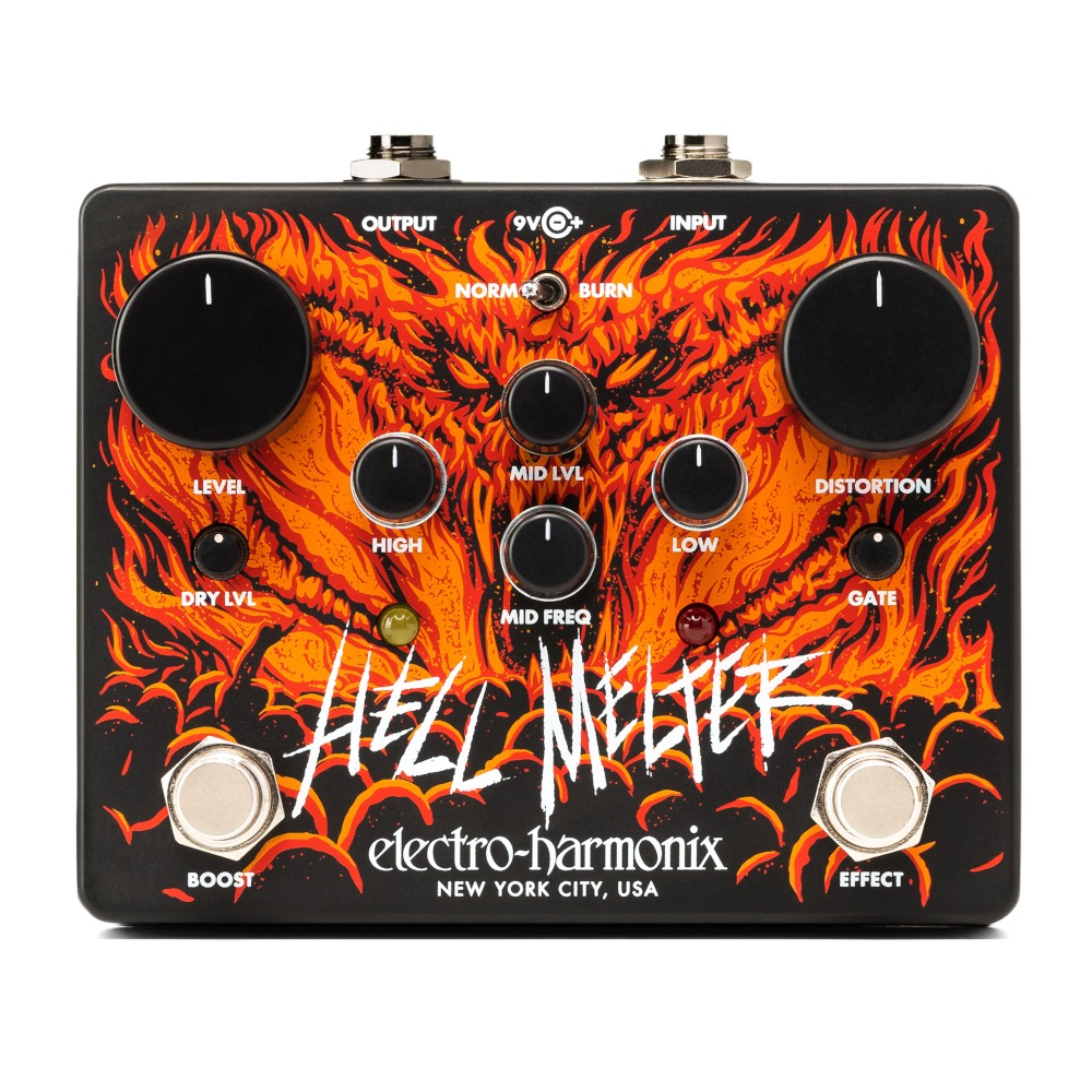 ElectroHarmonix Hell Melter Distortion Pedal