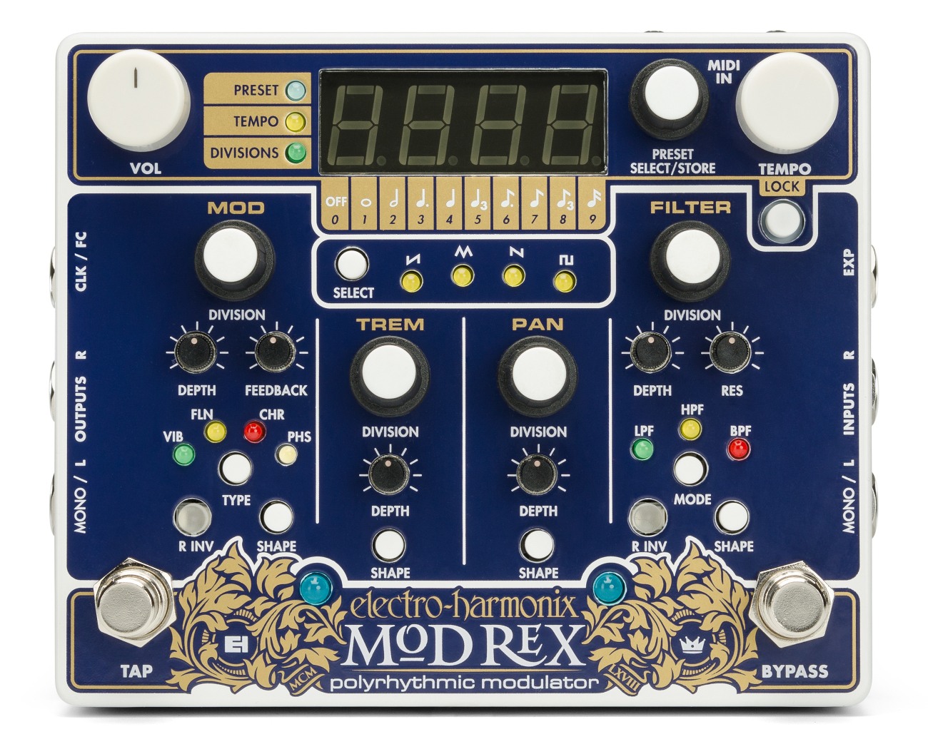 【ワンオーナー】Electro-Harmonix Mod Rex（元箱　付） Electro-Harmonix - MOD REX - Polyrhythmic Modulator