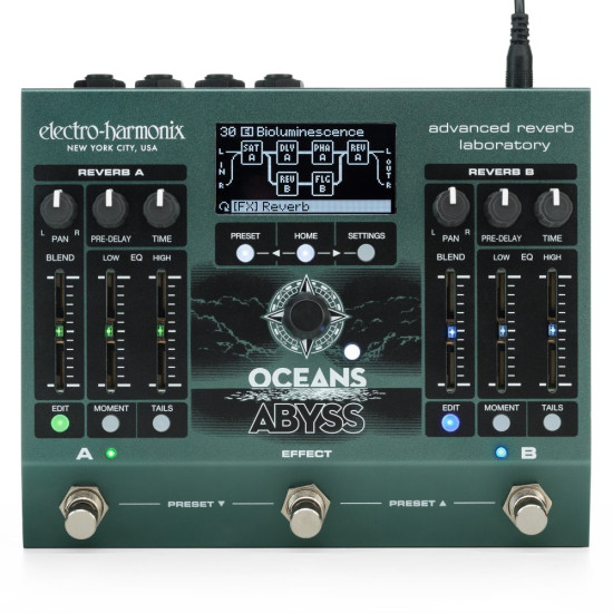 Electro-Harmonix - Oceans Abyss - Advanced Reverb Laboratory Electro-Harmonix - Oceans Abyss - Advanced Reverb Laboratory