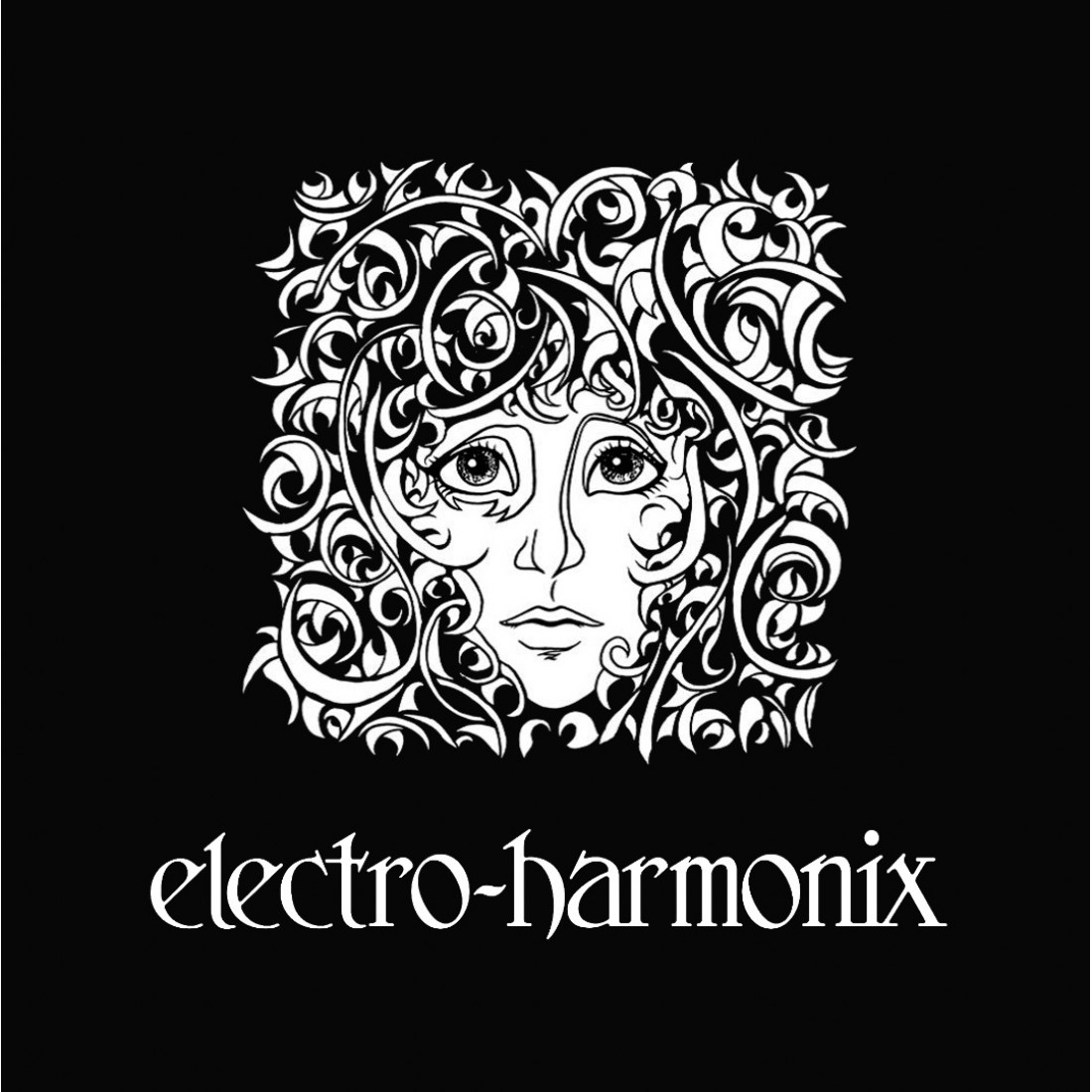 ElectroHarmonix Logo TShirt Black Tee w/ White Logo