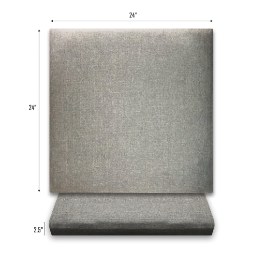 Acoustic Panels By GC Rockboard - Light Gray 24 X 24 inches