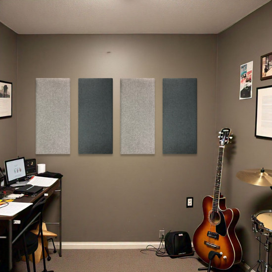 Acoustic Panels By GC Rockboard - Dark Gray 12 X 24 inches