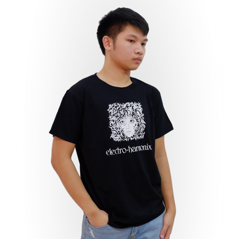 ElectroHarmonix Logo TShirt Black Tee w/ White Logo