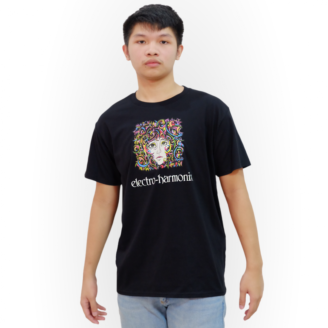 ElectroHarmonix Logo TShirt Black Tee w/ Colored Logo