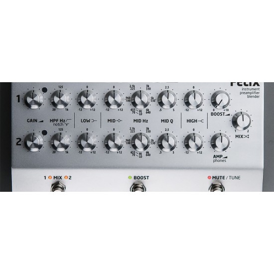 GRACE DESIGN - FELiX - STUDIO QUALITY 2-CHANNEL INSTRUMENT & MIC PREAMPLIFIER / DI / EQ GRACE DESIGN - FELiX - STUDIO QUALITY 2-CHANNEL INSTRUMENT & MIC PREAMPLIFIER / DI / EQ