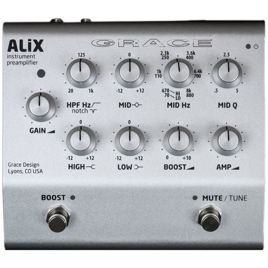 GRACE DESIGN - ALiX - STUDIO QUALITY INSTRUMENT PREAMPLIFIER / DI / EQ GRACE DESIGN - ALiX - STUDIO QUALITY INSTRUMENT PREAMPLIFIER / DI / EQ