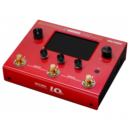 HOTONE - AMPERO II STOMP LIMITED EDITION RED - AMP MODELER & EFFECTS PROCESSOR