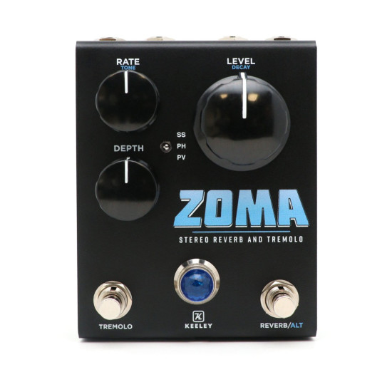 Keeley Electronics - ZOMA (Black) - Stereo Reverb and Tremolo