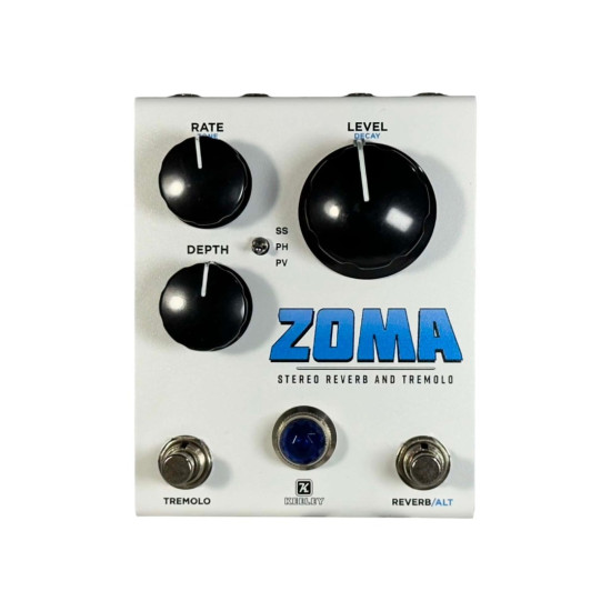 Keeley Electronics - ZOMA Limited Edition White - Stereo Reverb and Tremolo