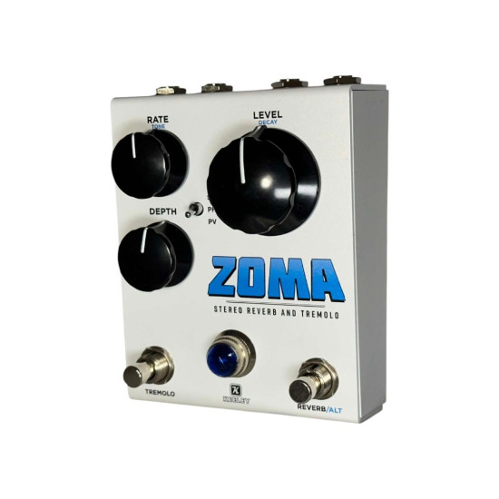 Keeley Electronics - ZOMA Limited Edition White - Stereo Reverb and Tremolo