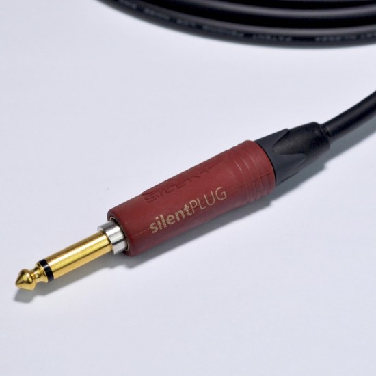 10 ft Straight to Straight Guitar & Bass Instrument Cable -Using Mogami 2524, Neutrik SilentPlug & Neutrik Gold Mono Straight Ts Plug