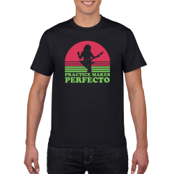 PRACTICE MAKES PERFECTO SUNSET SILHOUETTE - BLACK