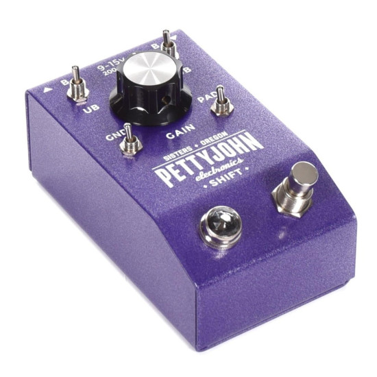 PettyJohn - SHIFT Pedal - Studio Grade I/O Utility Guitar Pedal