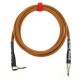 RATTLESNAKE - 10 FT - STANDARD INSTRUMENT CABLE - STRAIGHT TO R/A NICKEL PLUGS RATTLESNAKE - 10 FT - STANDARD INSTRUMENT CABLE - STRAIGHT TO R/A NICKEL PLUGS
