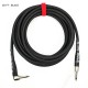 RATTLESNAKE - 20 FT - STANDARD INSTRUMENT CABLE - STRAIGHT TO R/A NICKEL PLUGS