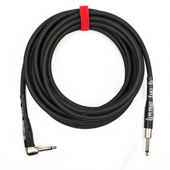 RATTLESNAKE - 20 FT - STANDARD INSTRUMENT CABLE - STRAIGHT TO R/A NICKEL PLUGS