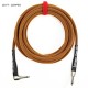 RATTLESNAKE - 20 FT - STANDARD INSTRUMENT CABLE - STRAIGHT TO R/A NICKEL PLUGS