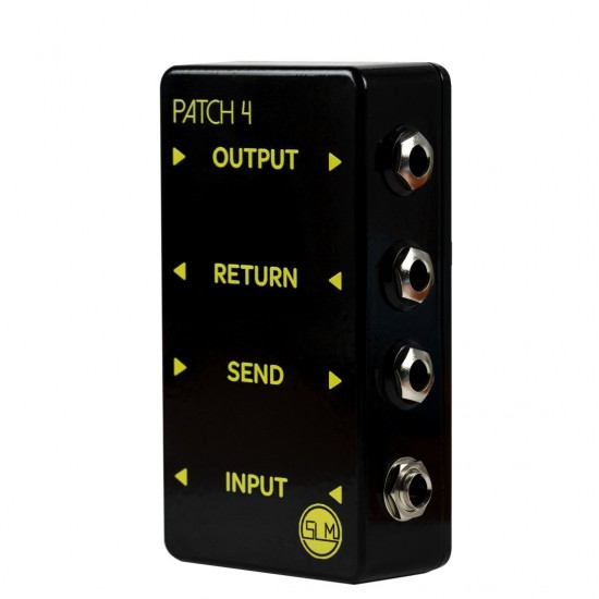 4 WAY PEDALBOARD PATCHBAY - MONO IN/OUT WITH SEND & RETURN