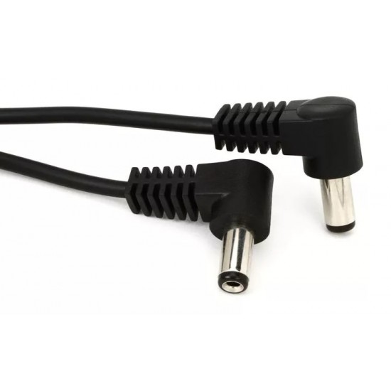 18" Voodoo Lab Pedal Power Cable - 2.1mm right-angle on both ends