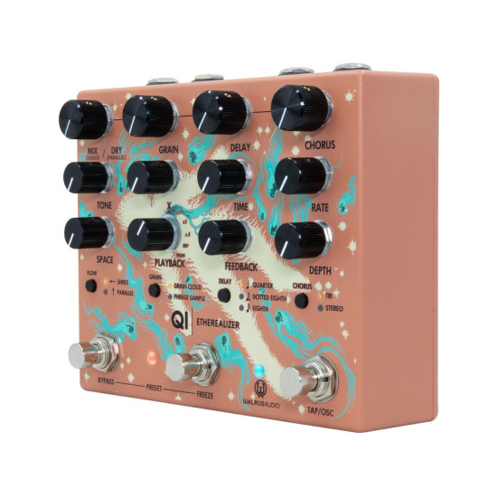 Walrus Audio - Qi Etherealizer - Multi-effects Pedal - Terracotta