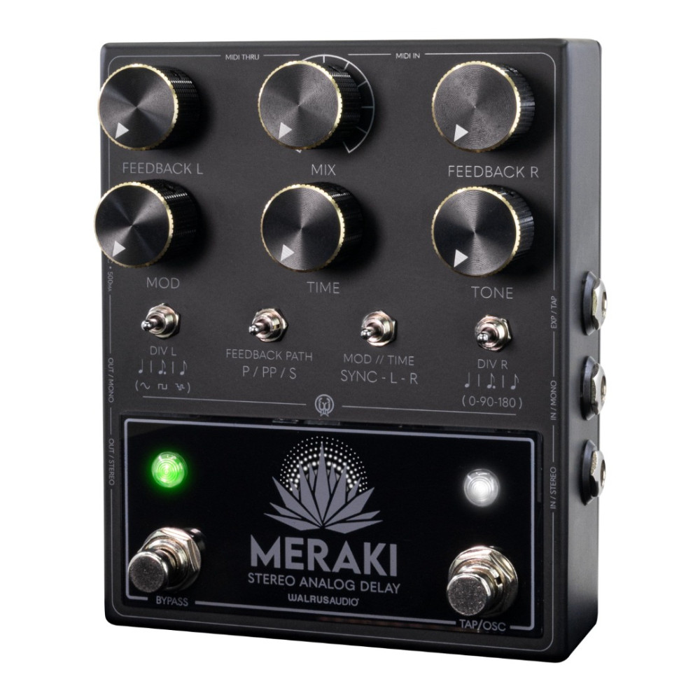 Walrus Audio - Meraki Blacked Out - Stereo Analog Dual Delay