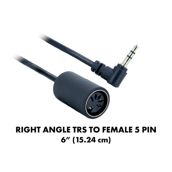 Walrus Audio - Canvas Midi - 6" 1/8in to 5-Pin (Female) Walrus Audio - Canvas Midi - 6" 1/8in to 5-Pin (Female)