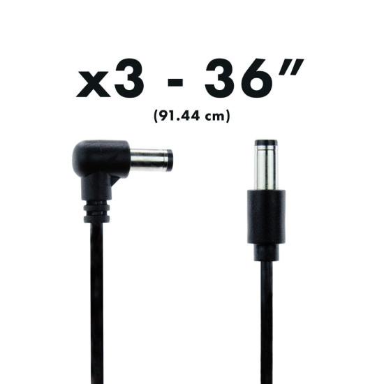 Walrus Audio - Canvas DC Cables - 36" - 3 pcs. per pack Walrus Audio - Canvas DC Cables - 36" - 3 pcs. per pack