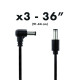 Walrus Audio - Canvas DC Cables - 36" - 3 pcs. per pack Walrus Audio - Canvas DC Cables - 36" - 3 pcs. per pack