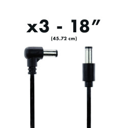 Walrus Audio - Canvas DC Cables - 18" - 3 pcs. per pack