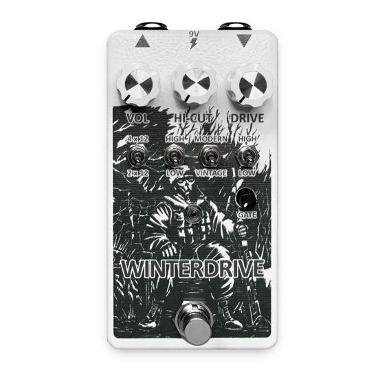 WinterDrive MKII - Overdrive, Distortion, Preamp Pedal. With Built-in Noise Gate