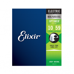 Elixir® - Electric Nickel Plated Steel 7-Strings with OPTIWEB™ Light Heavy 10-59
