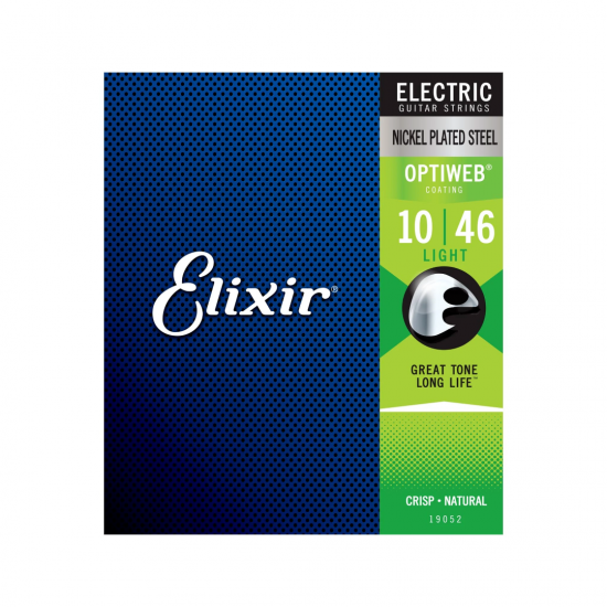 Elixir® - Electric Nickel Plated Steel Strings with OPTIWEB™ Light 10-46