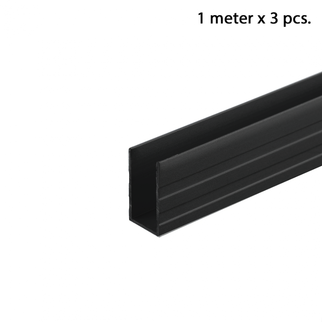 Aluminum UChannel Black